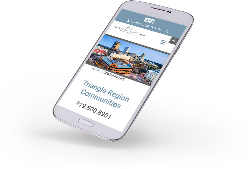 SEARCH_COMMUNITIES Triangle Region communities on iPhone